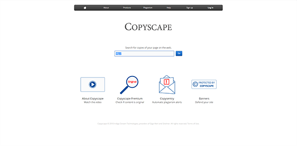 Use Copyscape to find out Duplicate Content on other websites on the web