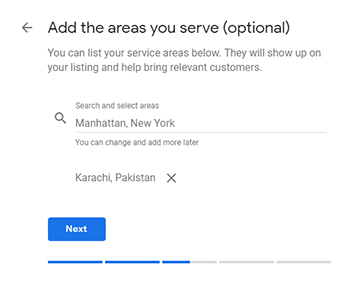 Add service areas