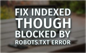 fix indexed though blocked by robotstxt error fix indexed though blocked by robotstxt error